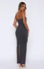Can We Go Back Maxi Dress Charcoal sold by White Fox Boutique