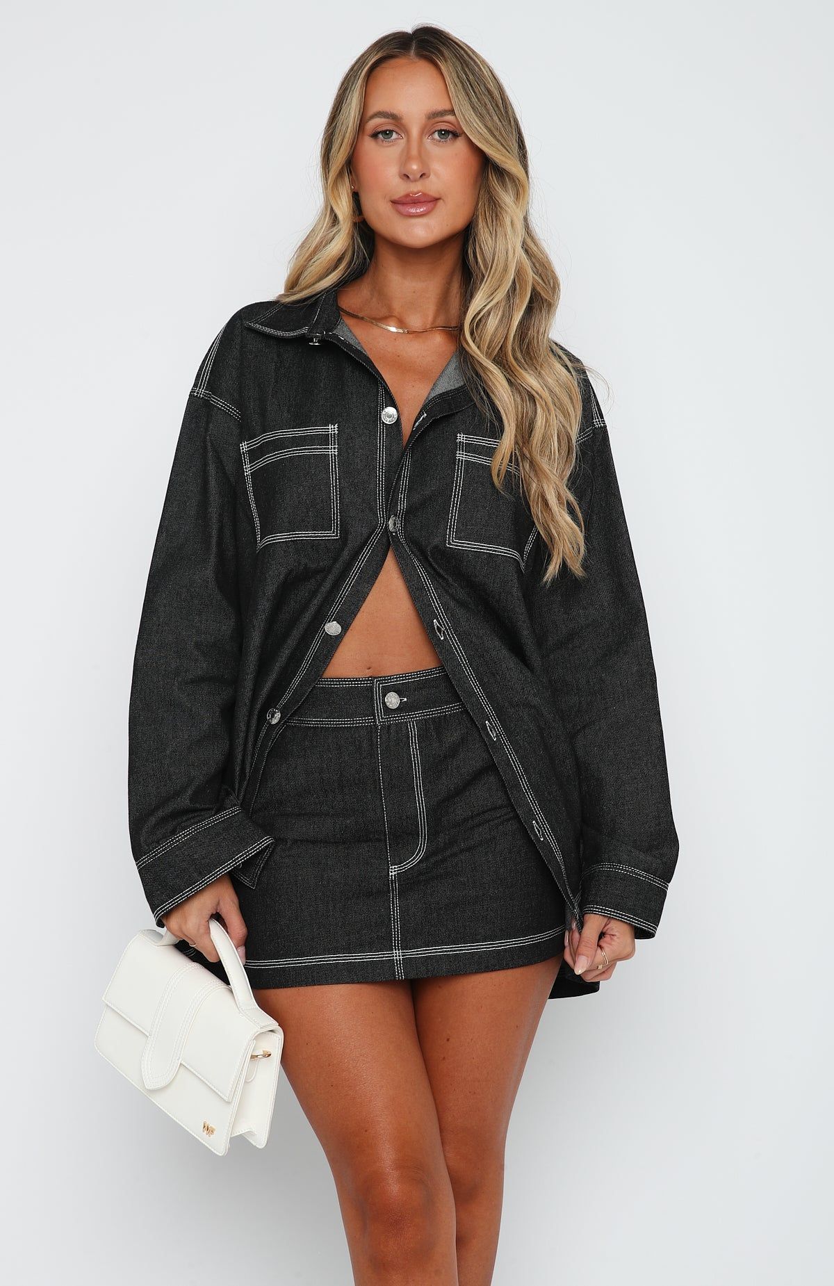 Fading Out Mini Skirt Black sold by White Fox Boutique product image thumbnail 2