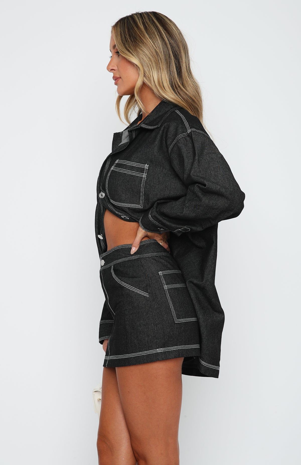 Fading Out Mini Skirt Black sold by White Fox Boutique product image thumbnail 3