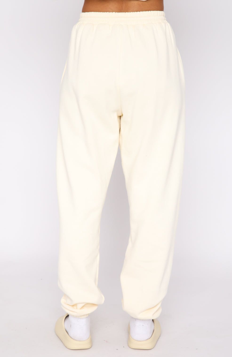 Classic Sweatpants Cream sold by White Fox Boutique product image thumbnail 4