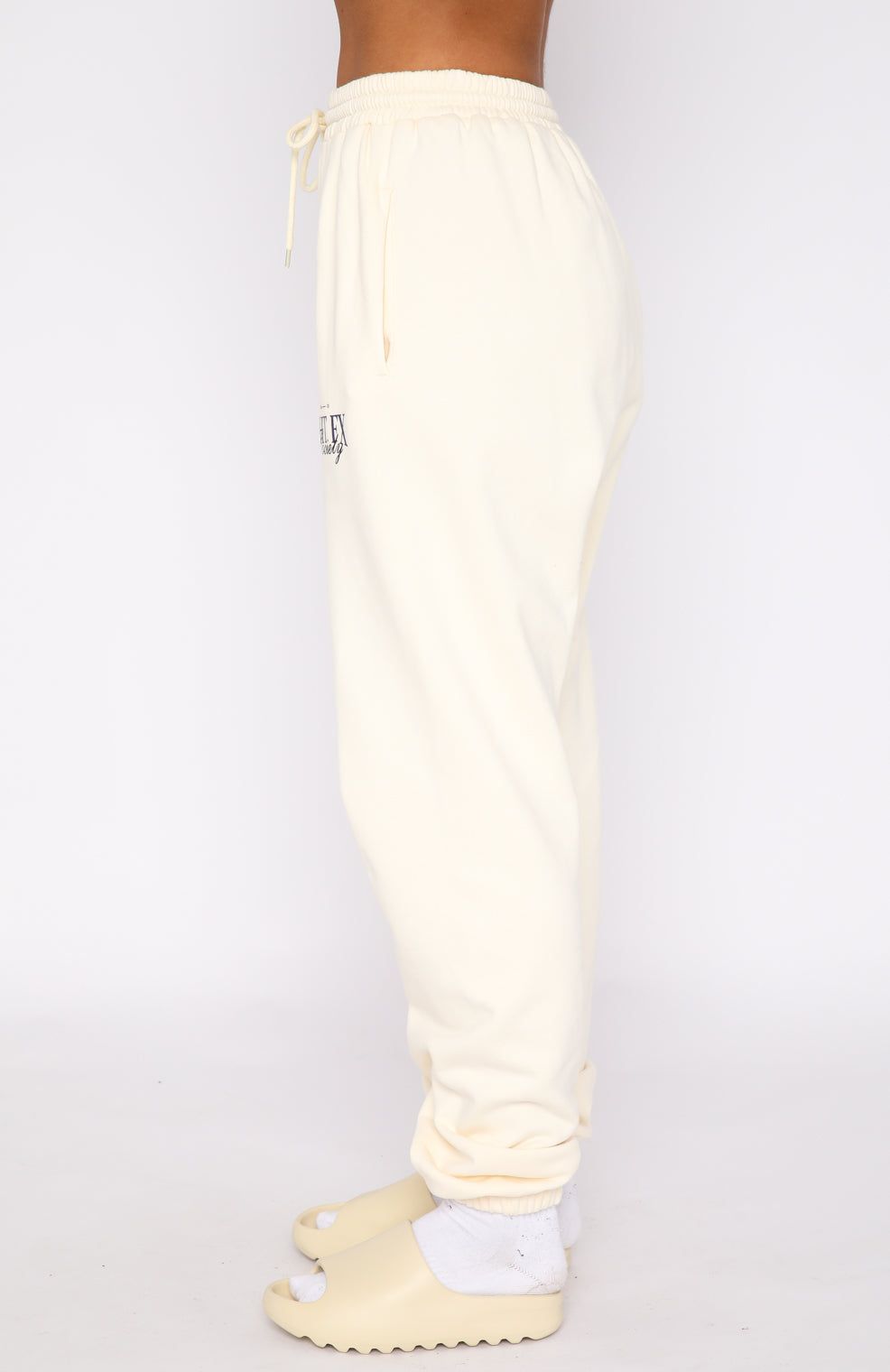Classic Sweatpants Cream sold by White Fox Boutique product image thumbnail 3