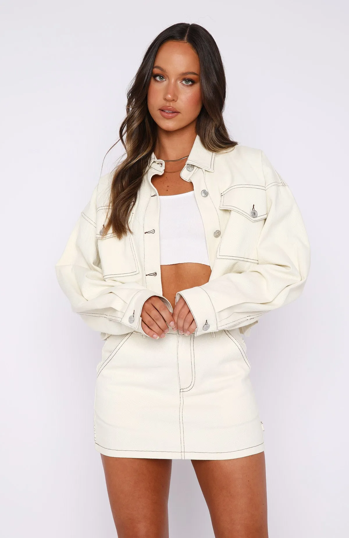 New Perspective Jacket Off White sold by White Fox Boutique product image thumbnail 2