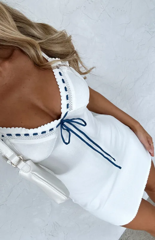 For Your Love Mini Dress White sold by White Fox Boutique