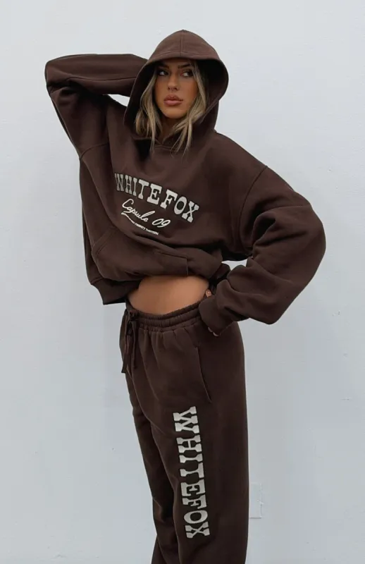 Capsule 9 Catch A Vibe Oversized Hoodie Espresso sold by White Fox Boutique