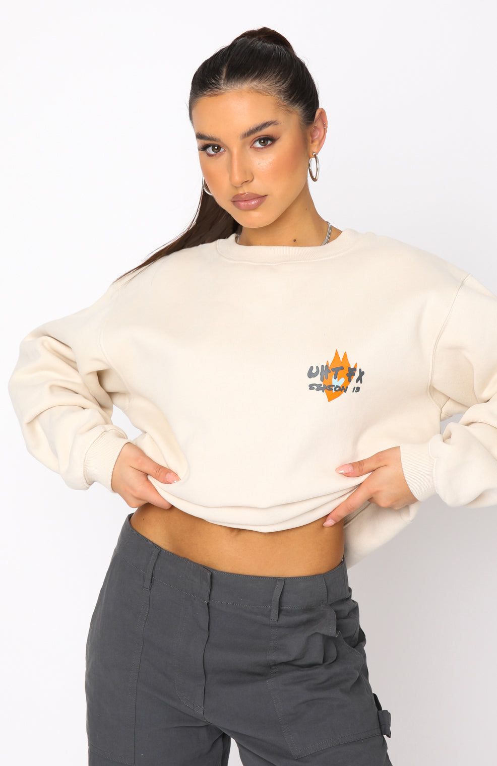 Style Season Sweater Sand sold by White Fox Boutique product image thumbnail 2