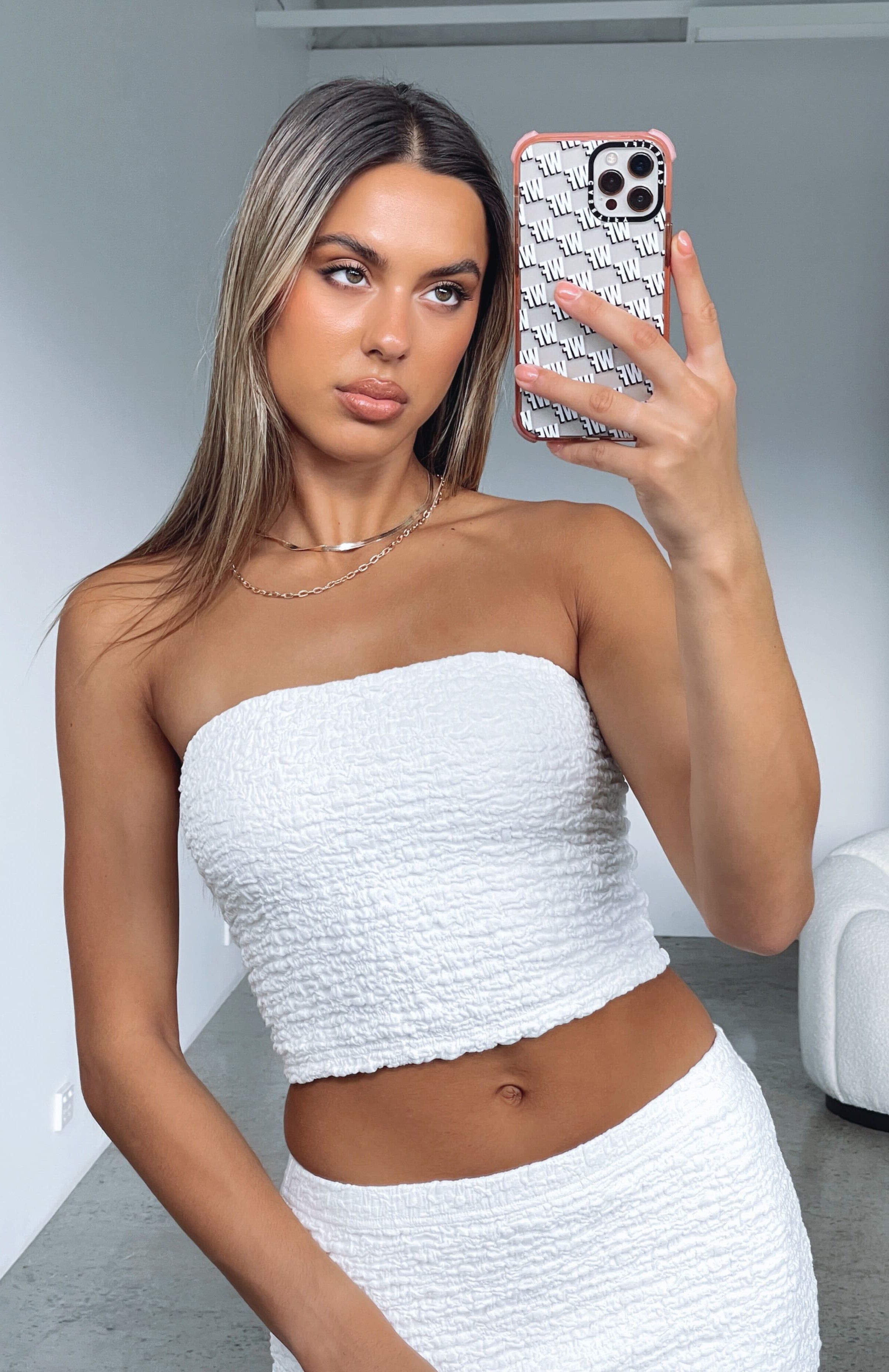 Down To Business Crop Top Off White sold by White Fox Boutique