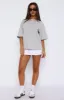 Let It Out Oversized Tee Grey Marle sold by White Fox Boutique