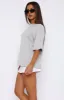 Let It Out Oversized Tee Grey Marle sold by White Fox Boutique