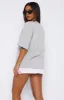 Let It Out Oversized Tee Grey Marle sold by White Fox Boutique