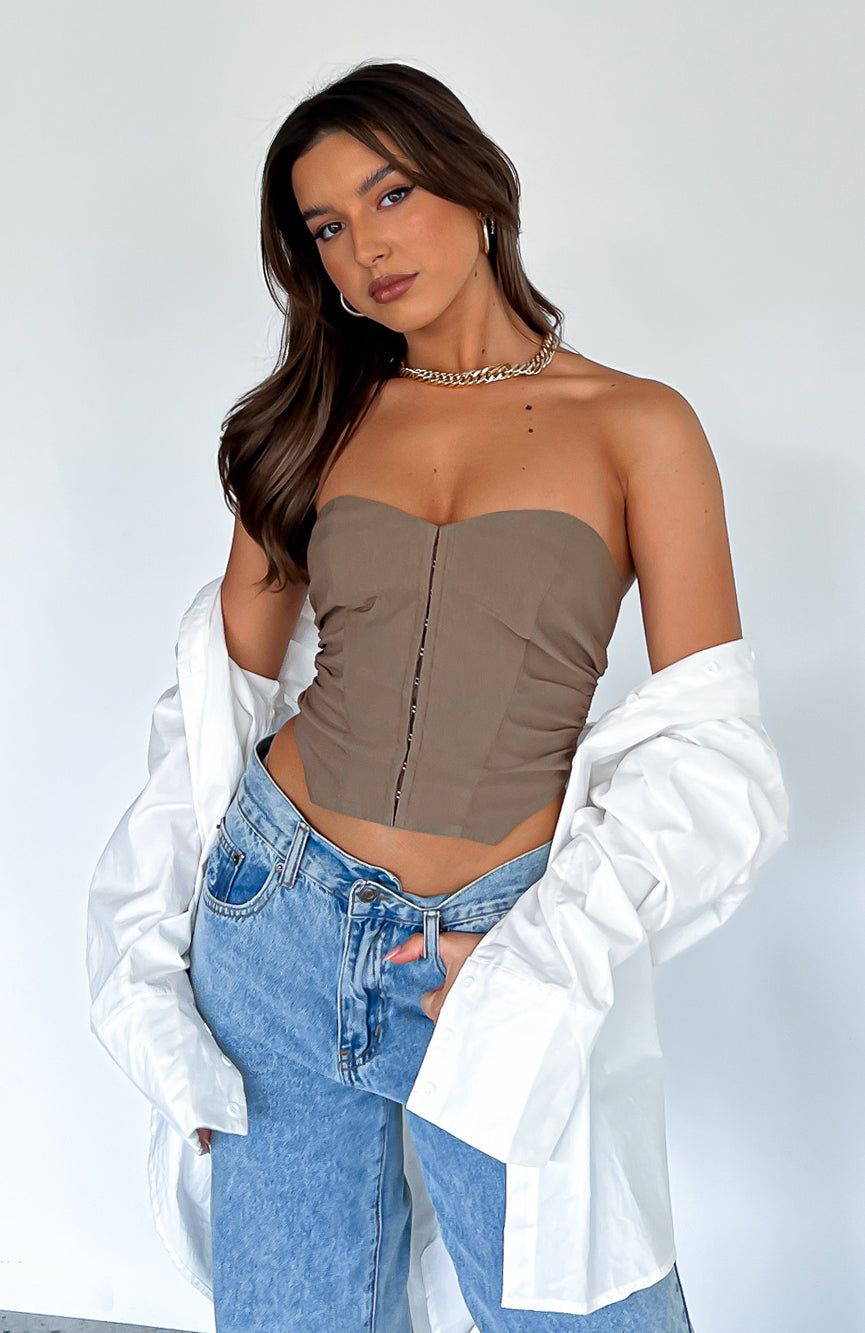 Star Step Bustier Mocha sold by White Fox Boutique product image thumbnail 5