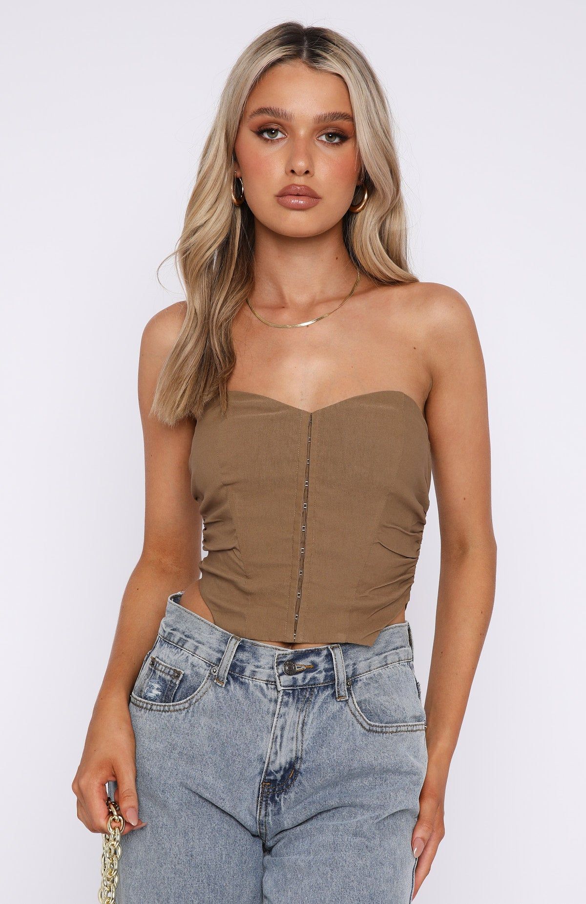 Star Step Bustier Mocha sold by White Fox Boutique product image thumbnail 2