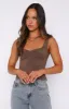 Taking Off Top Mocha sold by White Fox Boutique