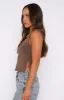 Taking Off Top Mocha sold by White Fox Boutique