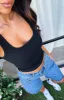Let Me Adore You Ribbed Tank Top Black sold by White Fox Boutique