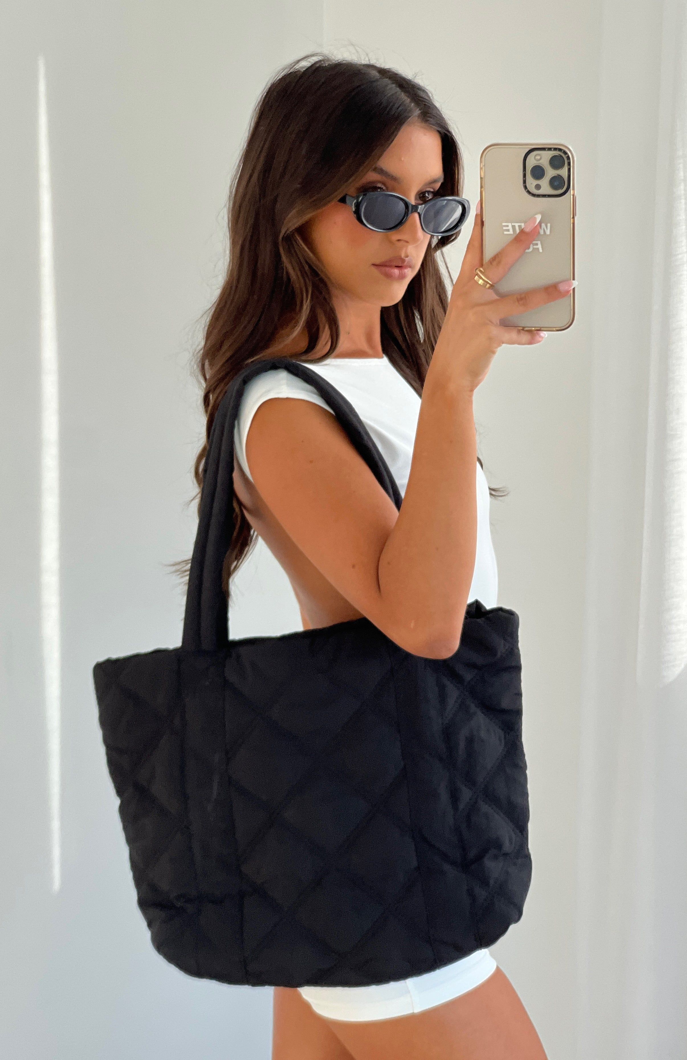 Chasing Sunsets Tote Bag Black sold by White Fox Boutique product image thumbnail 4