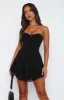 Push The Feeling Mini Dress Black sold by White Fox Boutique
