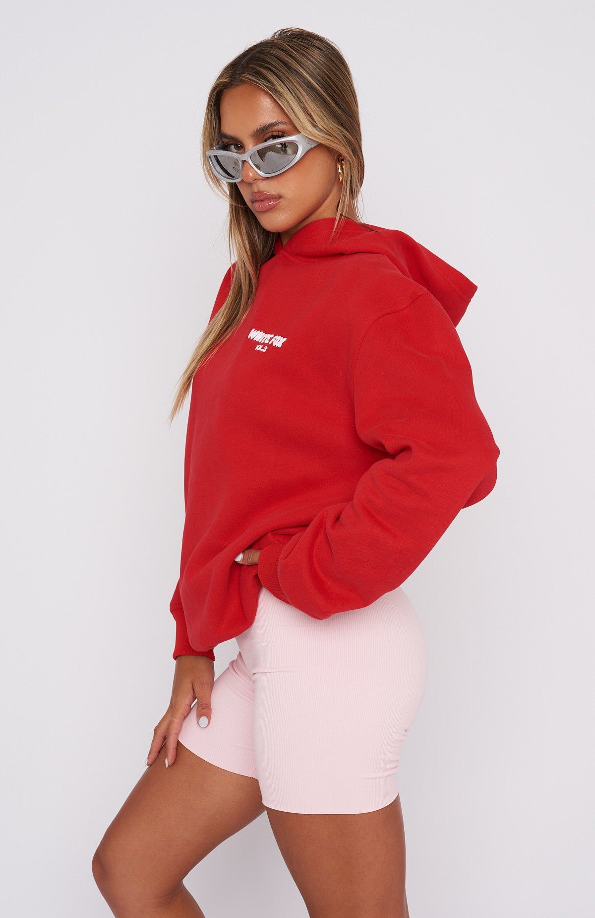 Offstage Hoodie Cherry sold by White Fox Boutique product image thumbnail 3