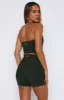Keep Up High Waisted Shorts 4" Forest sold by White Fox Boutique