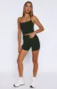 Keep Up High Waisted Shorts 4" Forest sold by White Fox Boutique