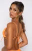 Beach Songs Bikini Top Shiny Tangelo sold by White Fox Boutique