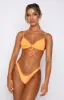 Beach Songs Bikini Top Shiny Tangelo sold by White Fox Boutique