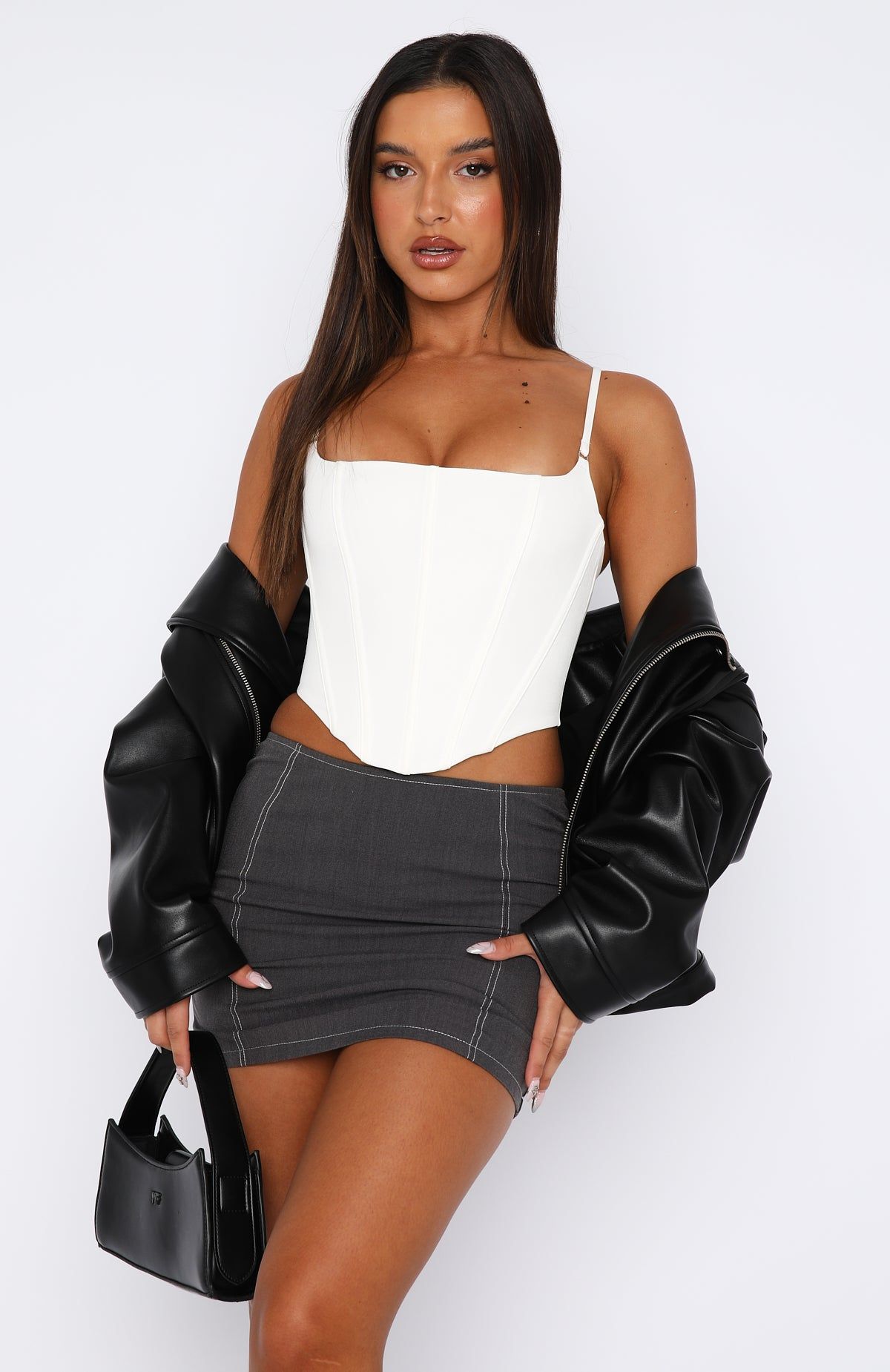 Nothing New Bustier White sold by White Fox Boutique product image thumbnail 2