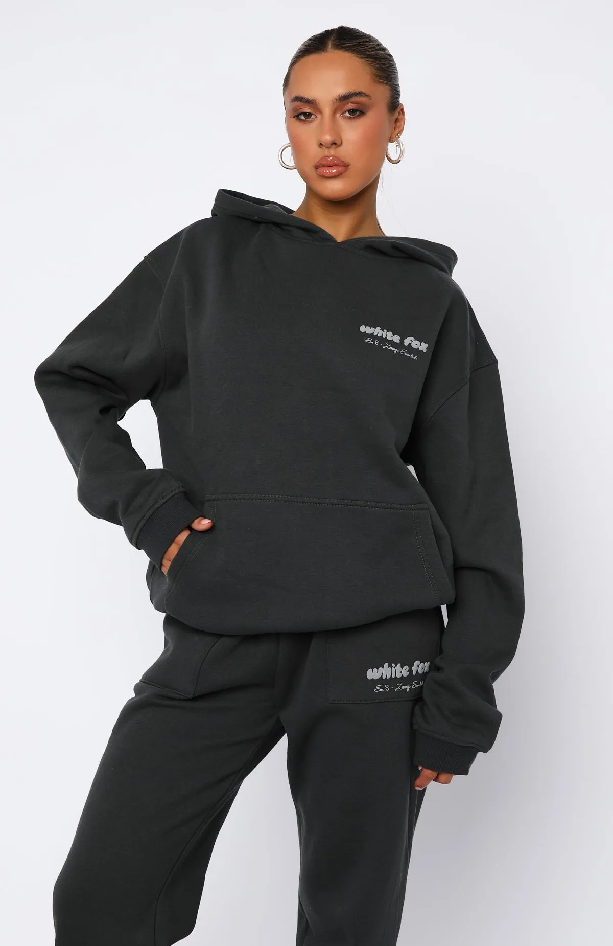 Era 8 Oversized Hoodie Fossil sold by White Fox Boutique product image thumbnail 2