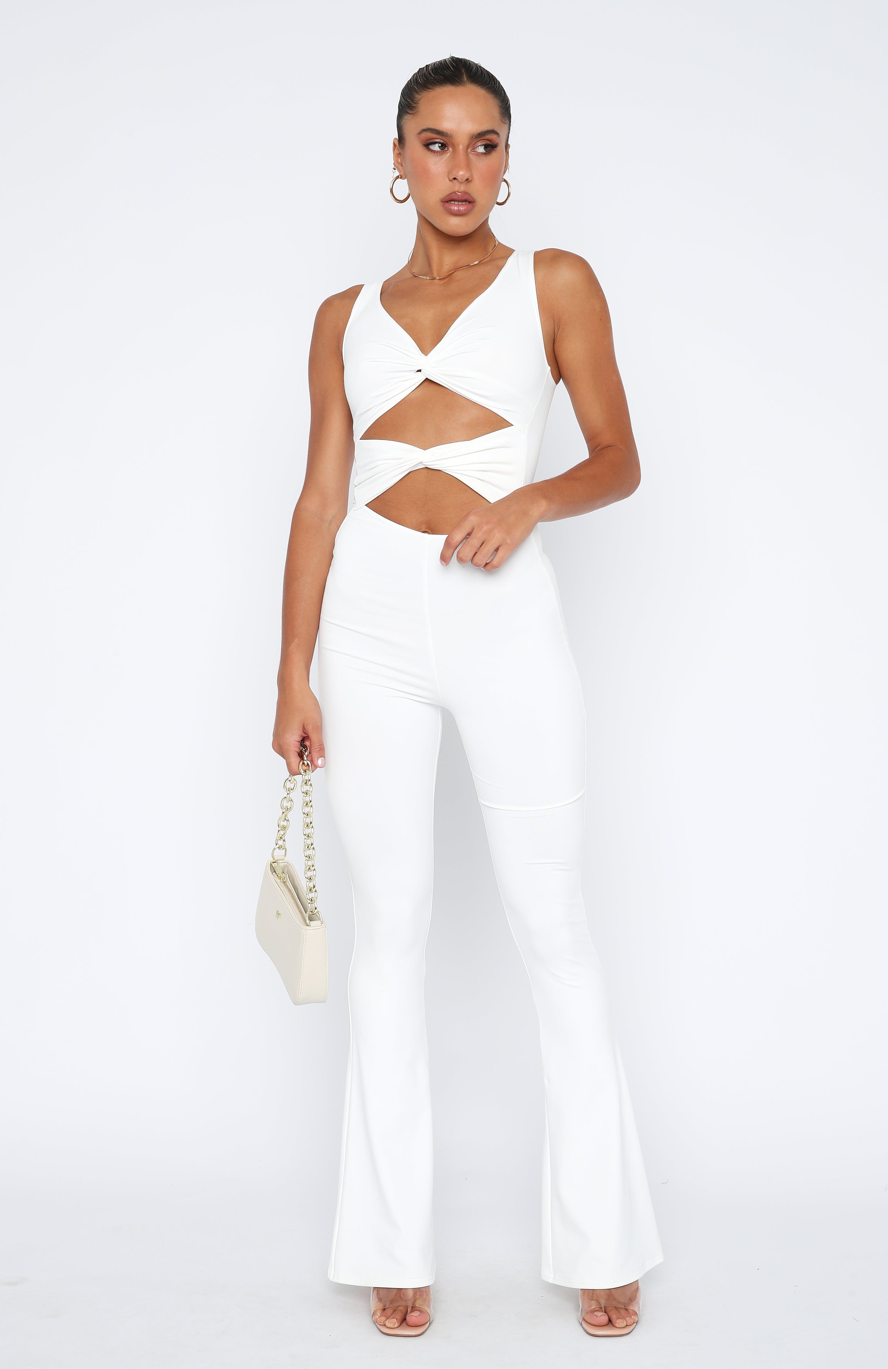 In The Spotlight Jumpsuit White sold by White Fox Boutique product image thumbnail 2