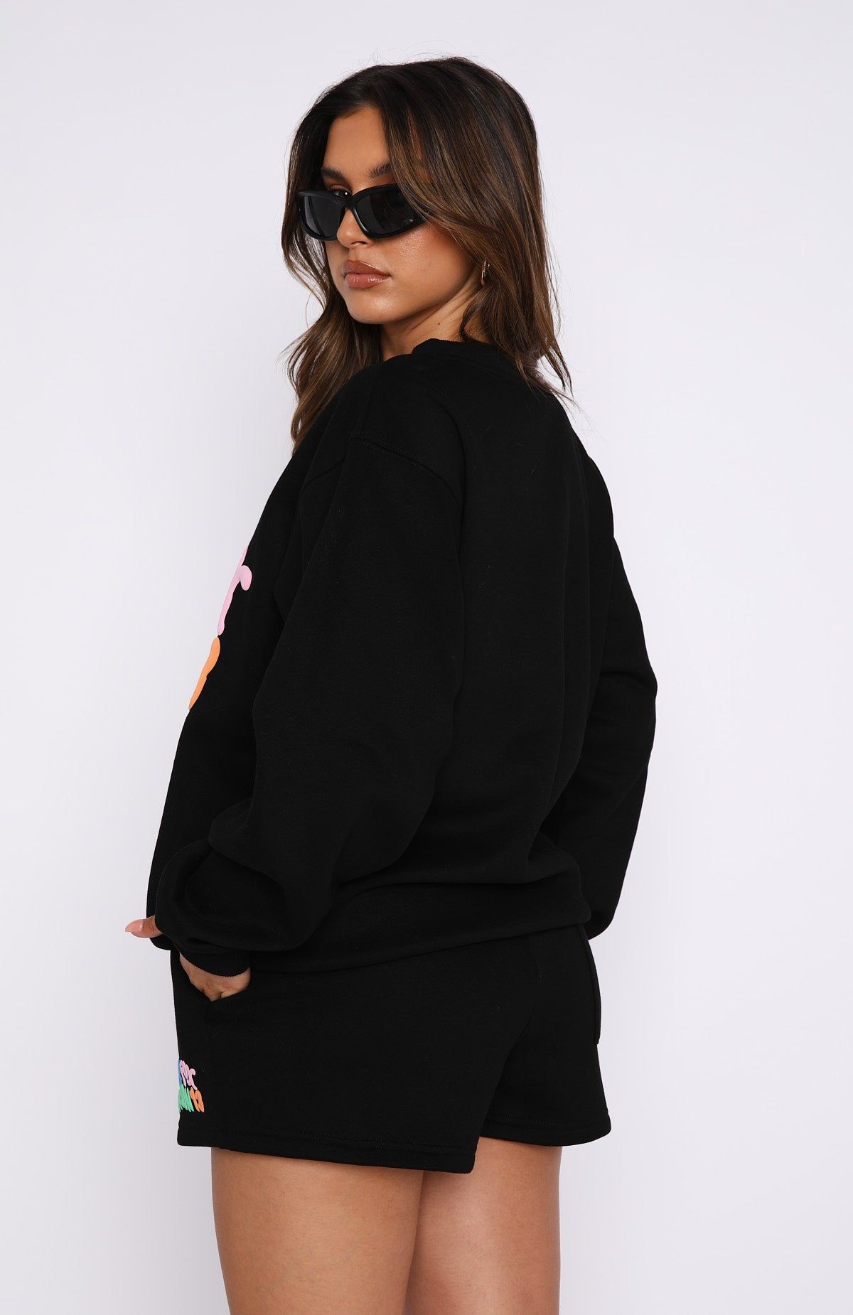 Best Is Yet To Come Oversized Sweater Black sold by White Fox Boutique product image thumbnail 4