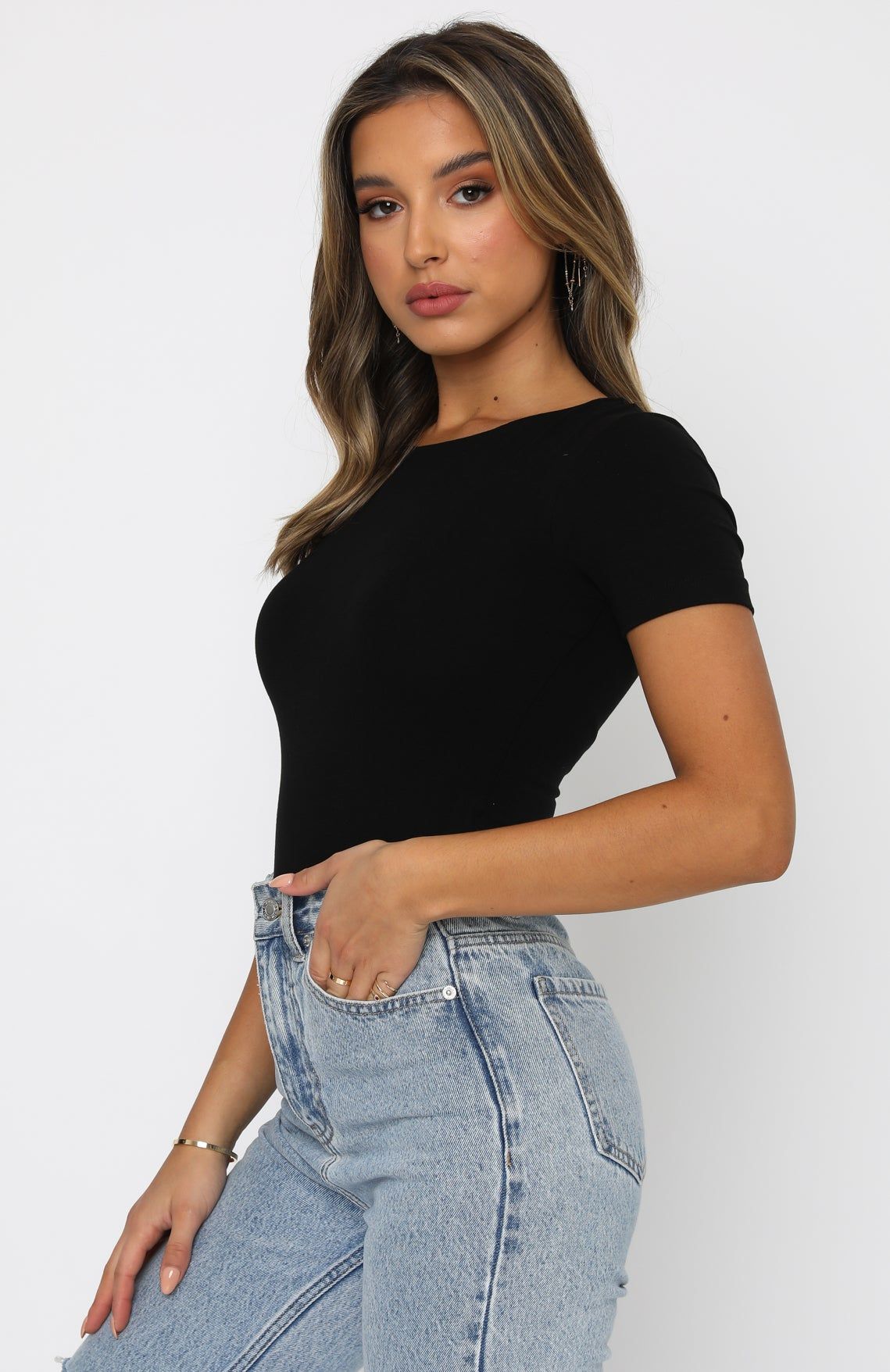 Too Good To Be True Bodysuit Black sold by White Fox Boutique product image thumbnail 5