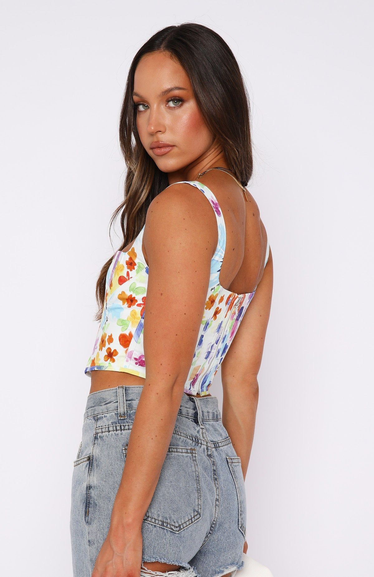 Stay Grounded Bustier Summer Bloom sold by White Fox Boutique product image thumbnail 4