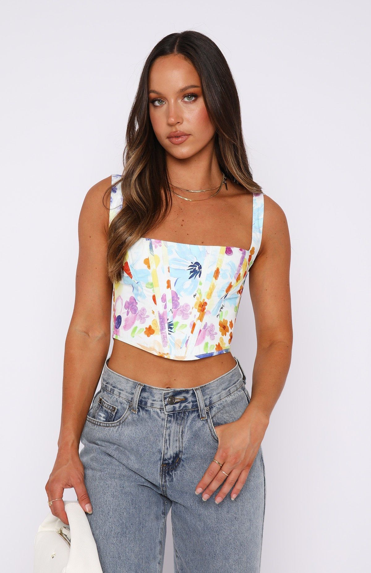 Stay Grounded Bustier Summer Bloom sold by White Fox Boutique product image thumbnail 2