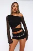 Best Believe Long Sleeve Top Black sold by White Fox Boutique