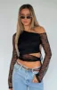 Best Believe Long Sleeve Top Black sold by White Fox Boutique