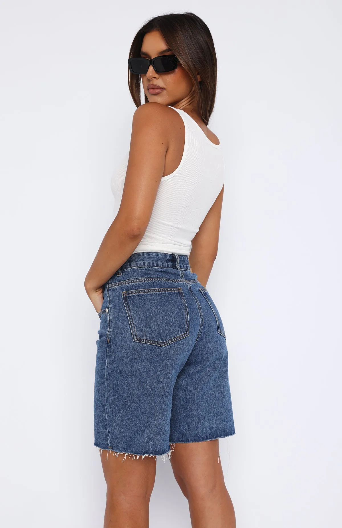 Let Me Adore You Ribbed Tank Top White sold by White Fox Boutique product image thumbnail 4