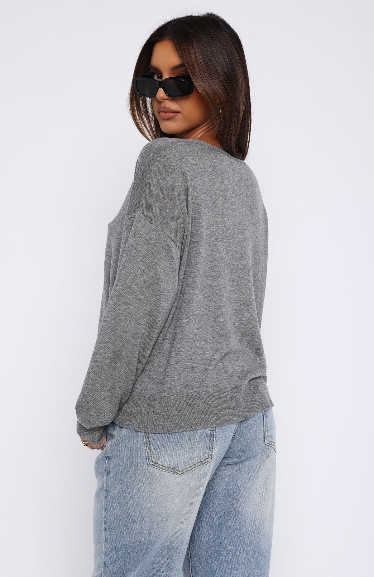 One Life Cardigan Dark Grey sold by White Fox Boutique product image thumbnail 4