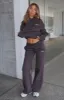 Match Your Words Wide Leg Sweatpants Charcoal sold by White Fox Boutique