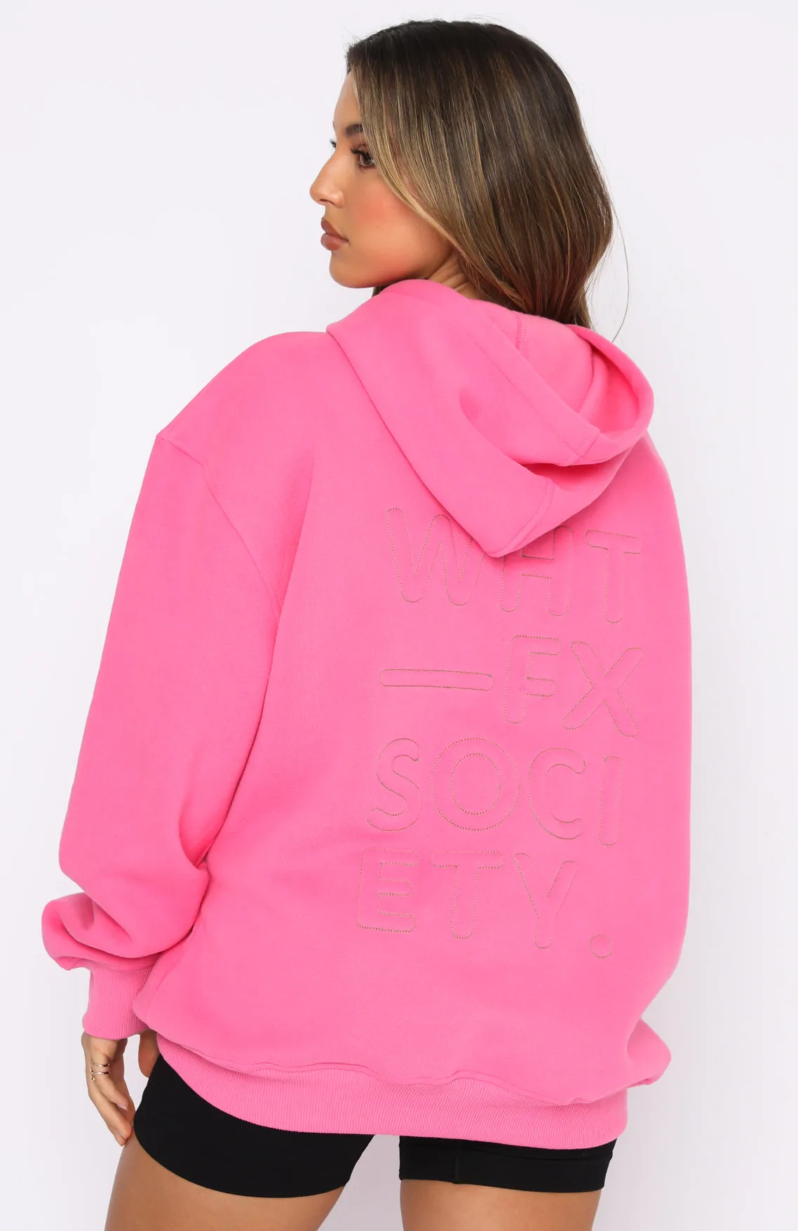 Right On The Line Hoodie Pink sold by White Fox Boutique product image thumbnail 4