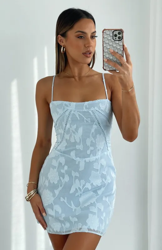 Favourite Desire Mini Dress Blue sold by White Fox Boutique