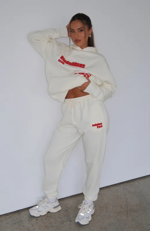 Meet At Our Spot Sweatpants Cream sold by White Fox Boutique