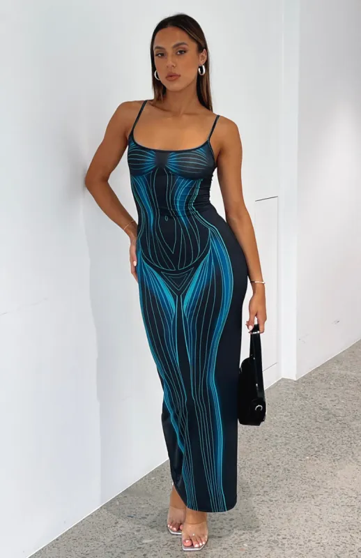 Feeling The Heat Maxi Dress Neptune sold by White Fox Boutique