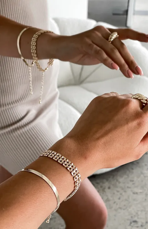 Kayleigh Bracelet Set Gold sold by White Fox Boutique