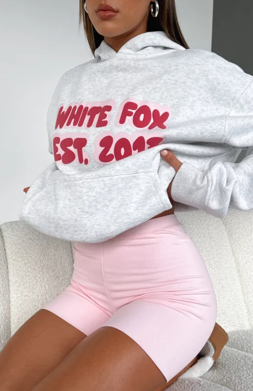 Set New Limits Oversized Hoodie Grey Marle sold by White Fox Boutique