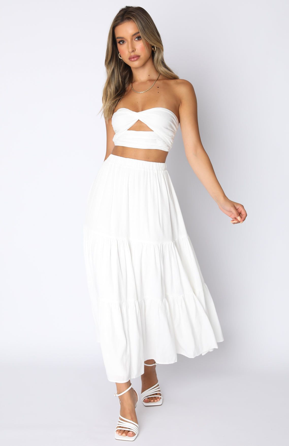 The One's You Love Maxi Set White sold by White Fox Boutique product image thumbnail 2