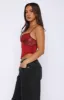 Lover Of The Night Bustier Wine sold by White Fox Boutique