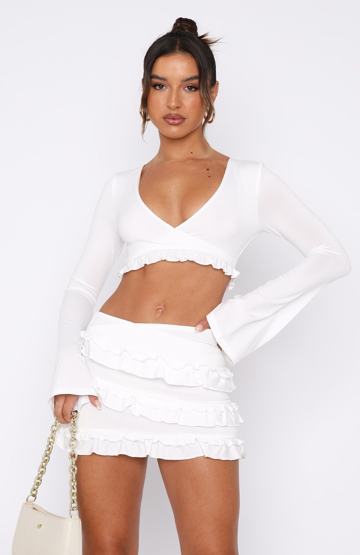 Like Other Girls Long Sleeve Top White sold by White Fox Boutique product image thumbnail 2