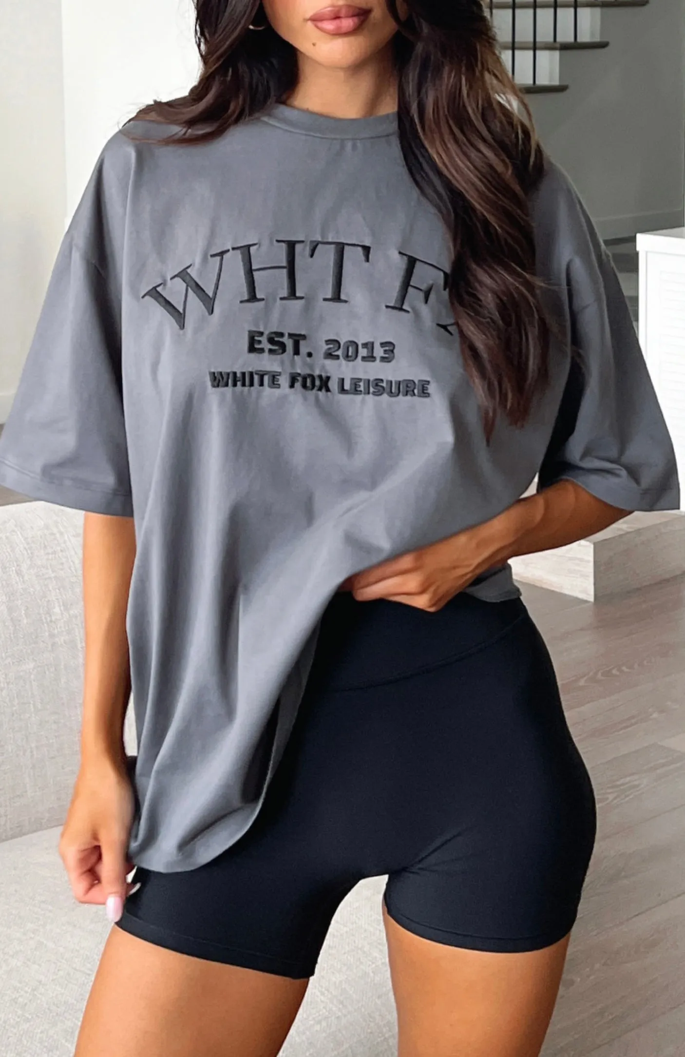 Caught Up On It Oversized Tee Volcanic sold by White Fox Boutique