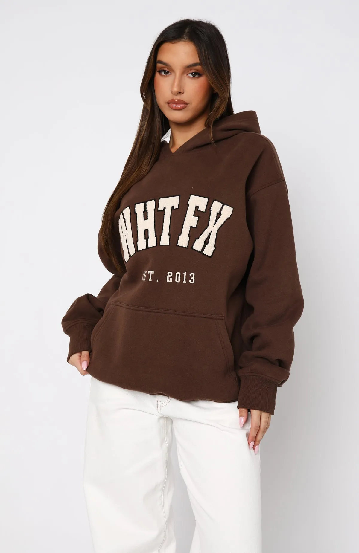 Give It Away Oversized Hoodie Espresso sold by White Fox Boutique product image thumbnail 2