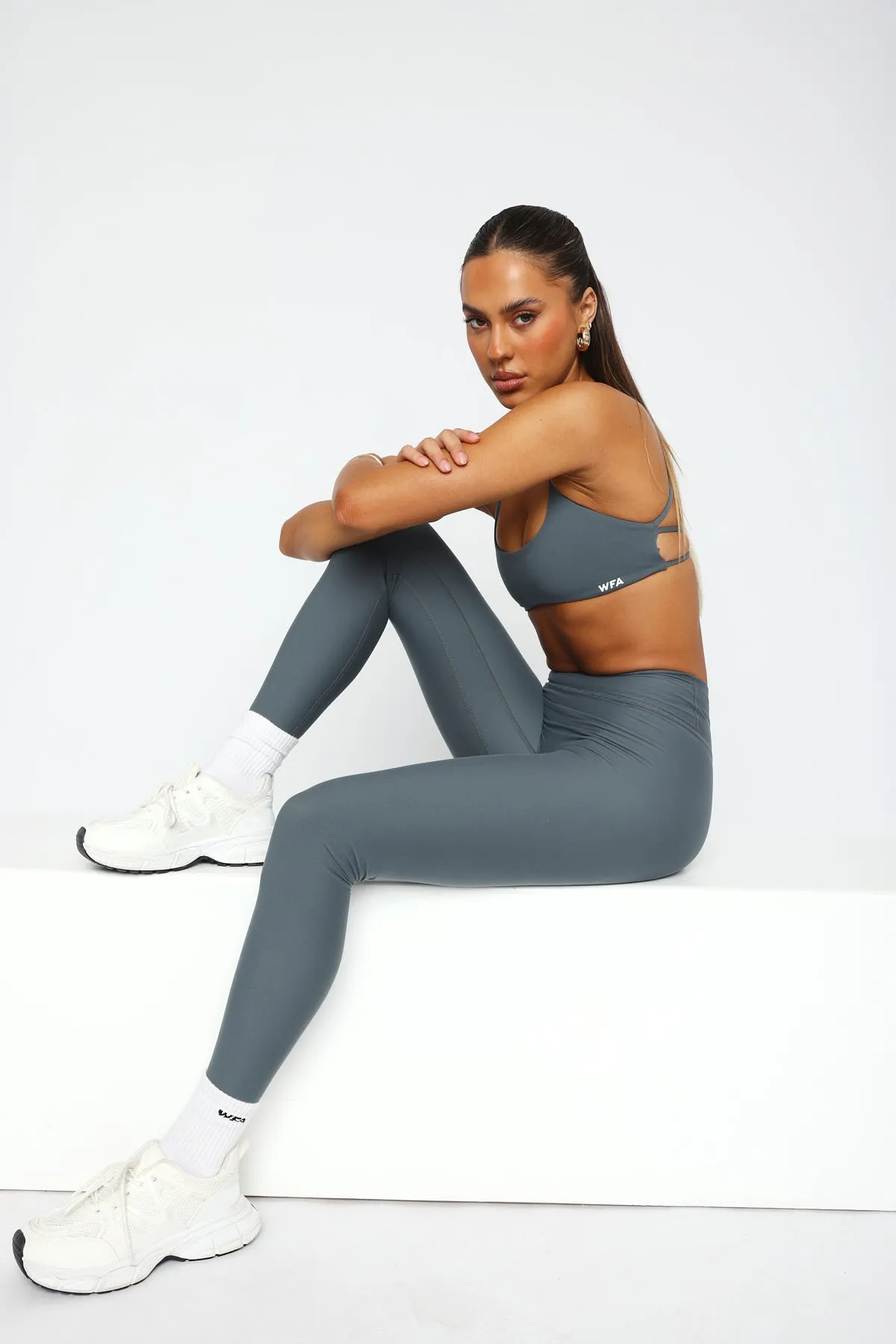 She's Healthy Sports Crop Petrol sold by White Fox Boutique product image thumbnail 2