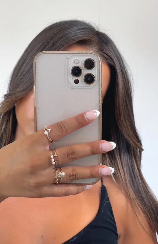 Kiki Ring Set Gold made by White Fox Boutique